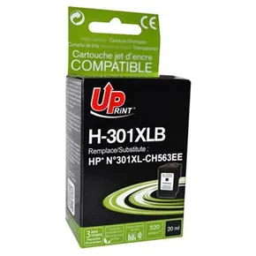 UPrint kompatibil. ink s CH563EE, HP 301XL, black, 520str., 20ml, H-301XLB, pre HP HP Deskjet 1000, 1050, 2050, 3000, 3050